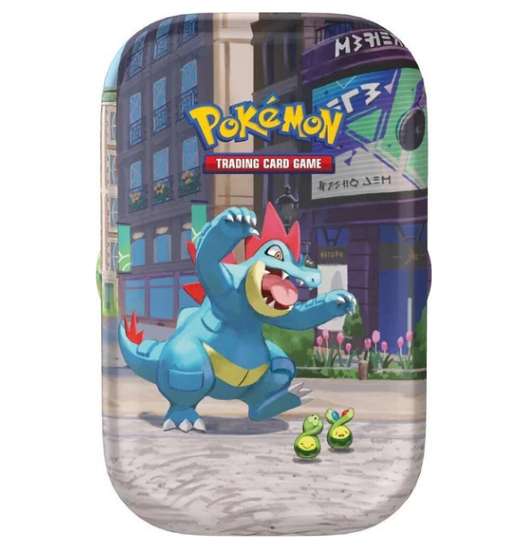 pokemon tin with cards Pokémon: Lumiose City Mini Each mini tin comes VDU2026 Decks:ST-18 Breaching Dragonstorm - Tarkir: