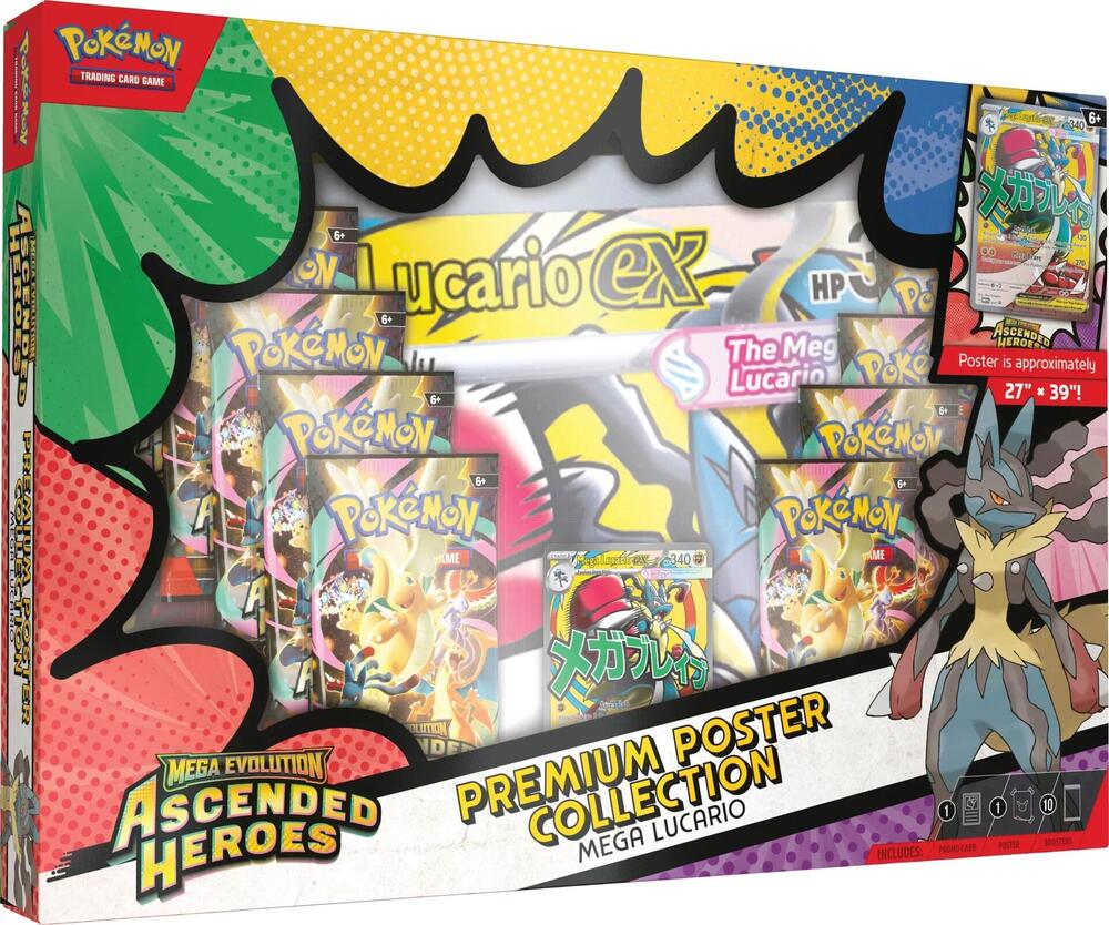 pokemon arceus mega evolution card Pokemon Mega Evolution Ascended Heroes Premium Poster Collection
