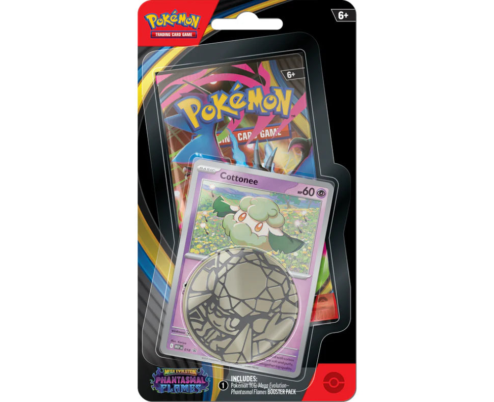 Tcg Pokemon - Mega Evolution - Phantasmal Flames - Cottonee Blister Pack 1 Pokemon Phantasmal Flames Checklane Blister