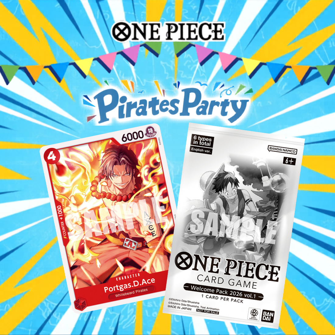 one piece card game event pack vol 1 ONE PIECE CARD GAME Pirates Party 2026 Vol.1 - Sunday May 3
