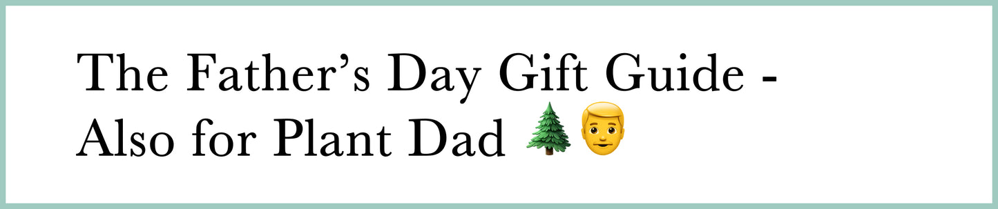 The Father’s Day Gift Guide - Also for Plant Dad