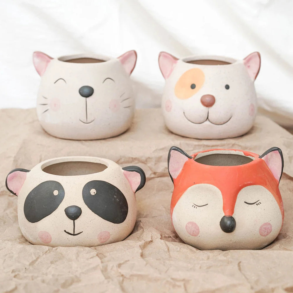 Matt/Shiny Animal Pot