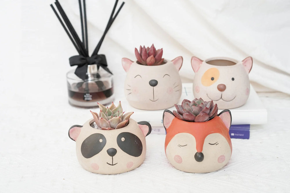 Matt/Shiny Animal Pot