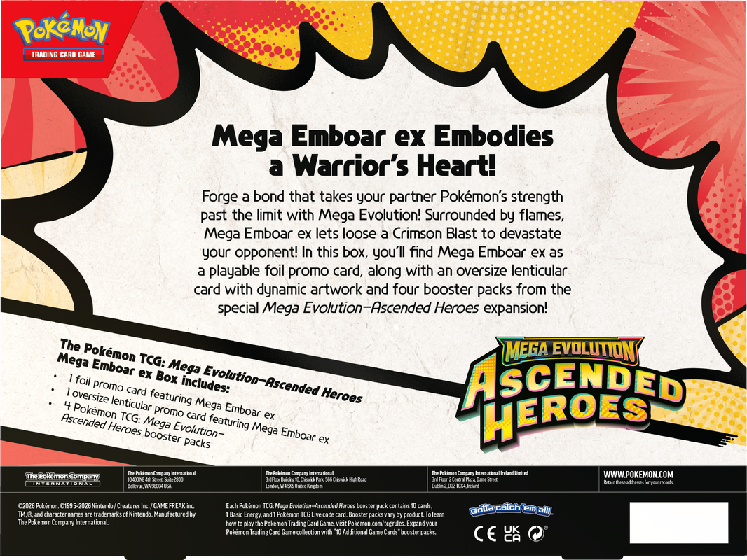 Pokémon: Mega Evolution - Ascended Heroes Mega Starters ex Box