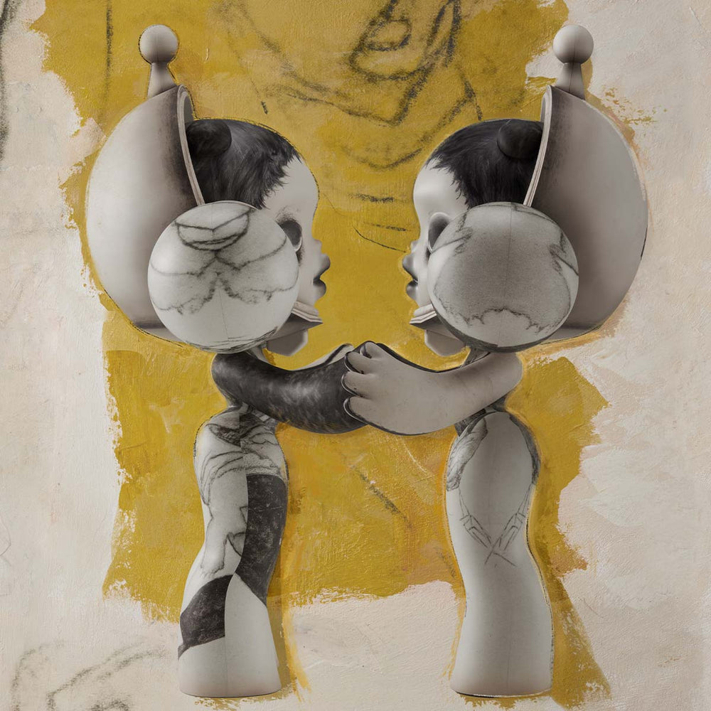 MEGA α SKULLPANDA 400% Egon Schiele