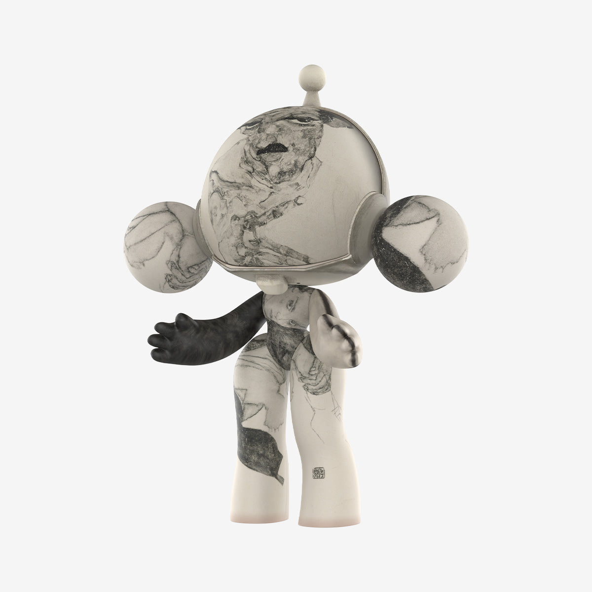 MEGA α SKULLPANDA 400% Egon Schiele – Springer Hobbies
