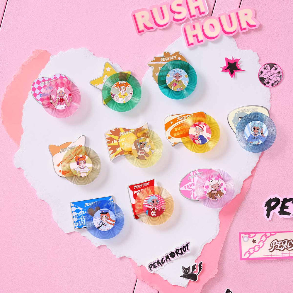 Peach Riot Rush Hour Series Fridge Magnet