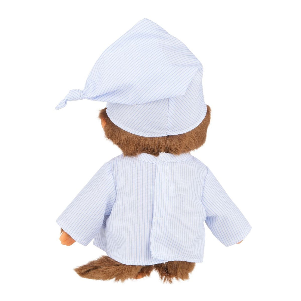 Monchhichi Long Striped Pijama Boy with Cap Plush