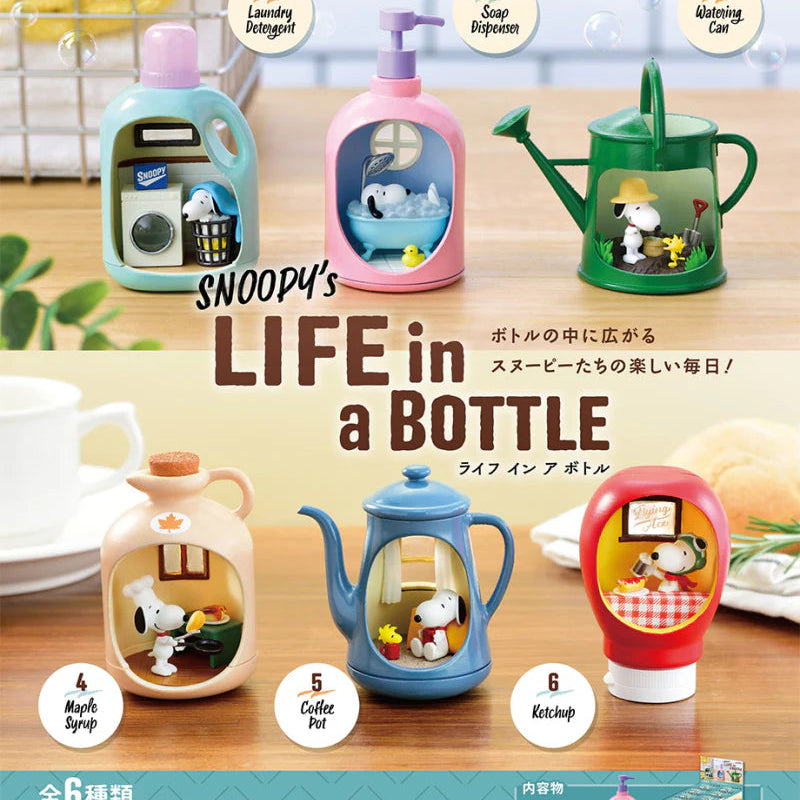 Re-Ment Snoopy's Life in a Bottle Series