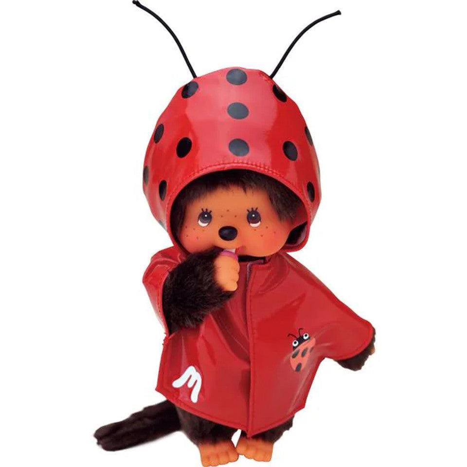 Monchhichi Ladybug Raincoat Boy Plush Doll