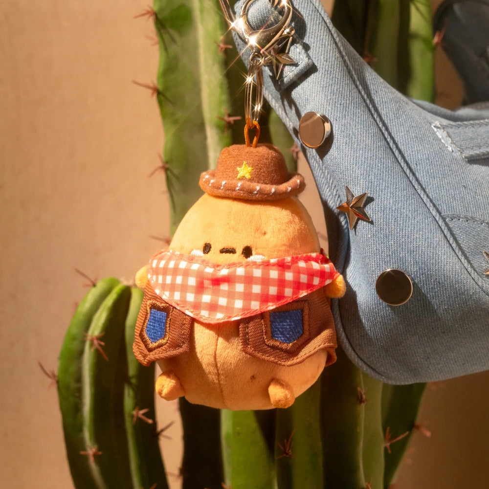 Smoko Gingham Cowboy Tayto Potato Bag Charm