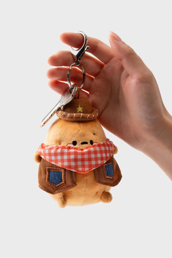 Smoko Gingham Cowboy Tayto Potato Bag Charm