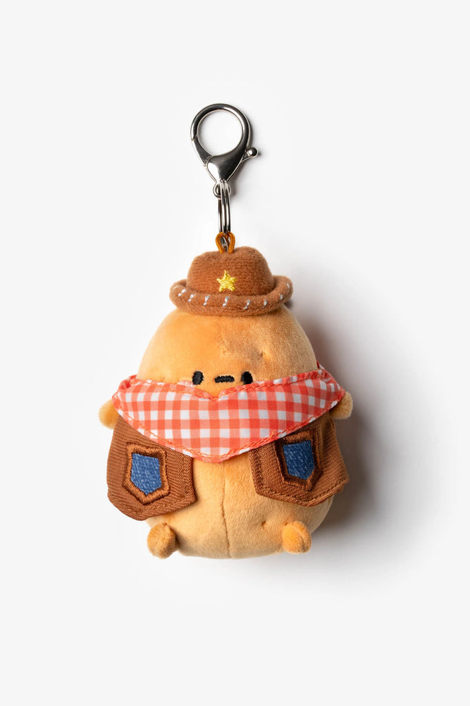 Smoko Gingham Cowboy Tayto Potato Bag Charm
