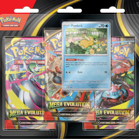 Pokémon - Mega Evolution - Base Set - 3 Pack Blister - Psyduck