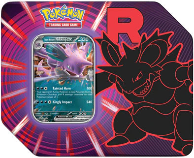 Pokémon TCG: Team Rocket Tin (1 Random Variation) – Mewtwo ex, Nidoking ex, or Persian ex | Canada