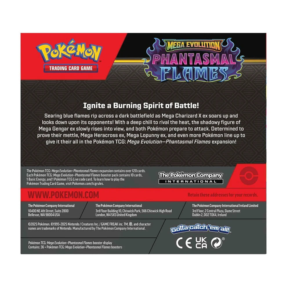 phantasmal.flames booster box Pokémon Mega Evolution - Phantasmal Flames