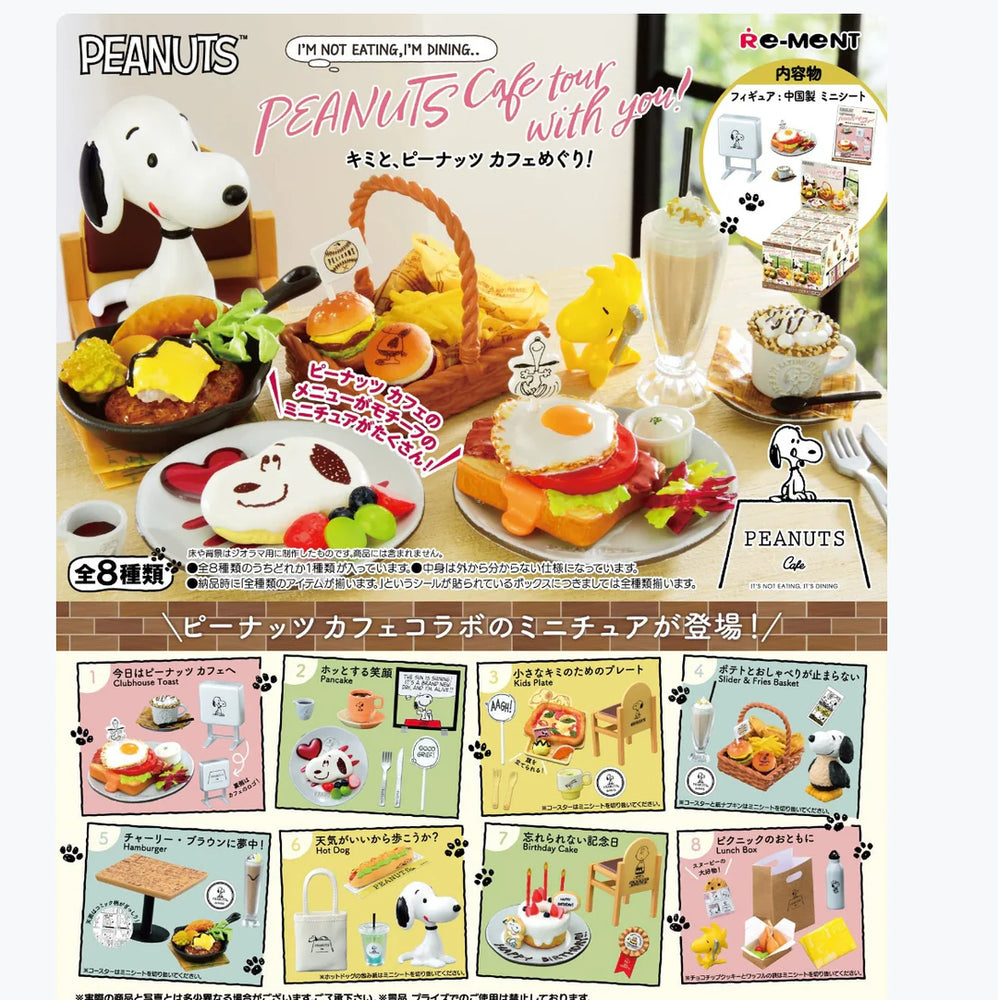 Re-Ment Peanuts Cafe Tour With You Rement