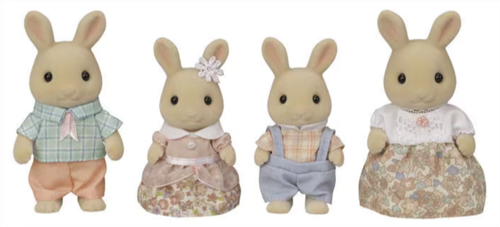 Calico Critter Milky Rabbit Family