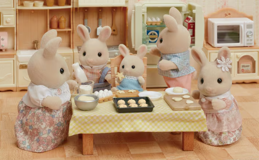 Calico Critter Milky Rabbit Family